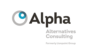 Alpha Alternatives Consulting logo - eye icon, text 'Alpha' and 'Alternatives Consulting', formerly Leopoint Group